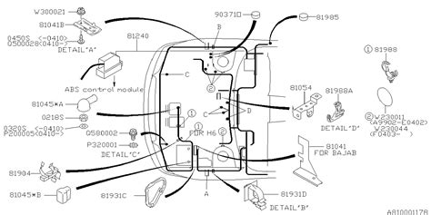 81202ae32a Genuine Subaru Wiring Harness Front Usa