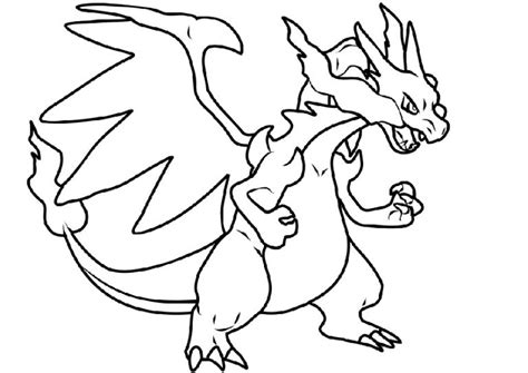 Pokemon, is one of the media franchises owned by nintendo video game companies and was created by satoshi tajiri in 1995. Pokemon Evolution Mega Charizard Coloring Pages - Print ...