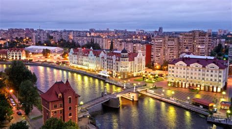 Kaliningrad Tourist Sights On The Map