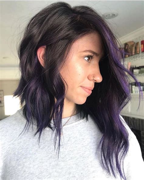 Asymmetrical Purple Lob 💜 By Hairbyacalcorn Using Goldwellus