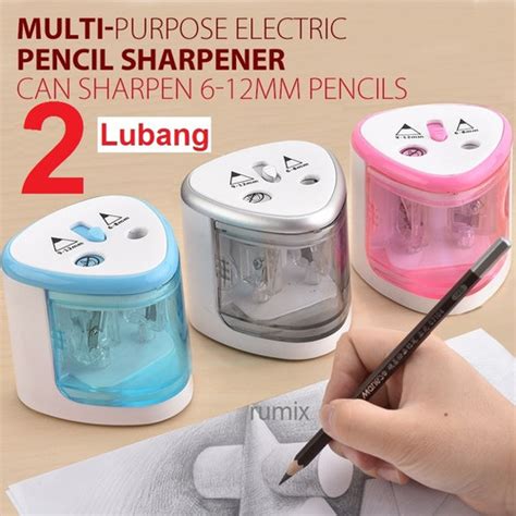 Jual Rautan Serutan Electric Pencil Pensil Otomatis Elektrik Sharpener