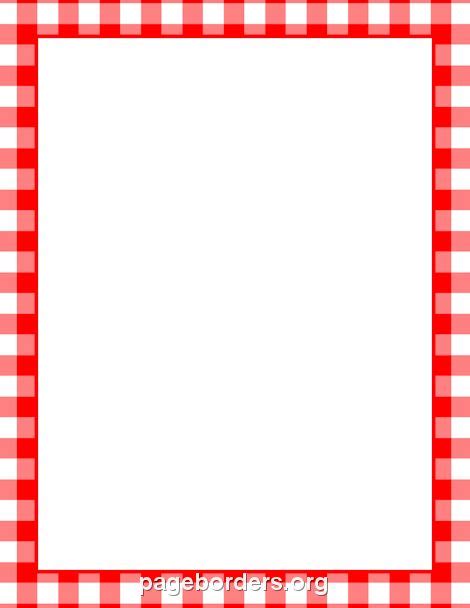 A Red And White Gingham Checkered Pattern With A Large Square In The Center