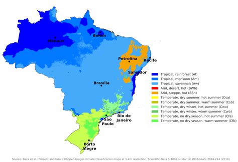Blue Green Atlas The Climate Of Brazil