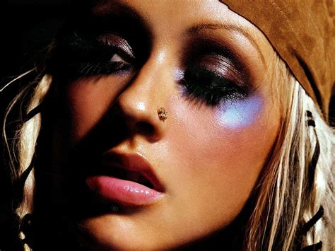 Hintergrundbild Christina Aguilera Augen Lippenstift 🔥 Top Kostenlose