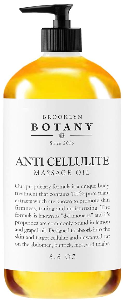 Anti Cellulite Treatment Massage Oil 100 Natural Ingredients Penetrates Skin
