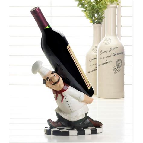 Chef Marcellos Back Wine Holder Chef Wine Bottle Holder Etsy