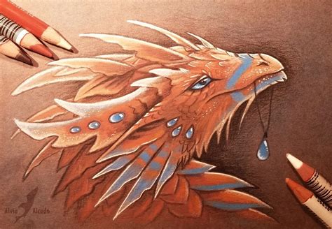 Beautiful Dragon Artwork Drawn Only With Colored Pencils Gabbing Geek