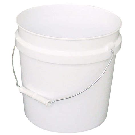Leaktite 2 Gallon White Paint Bucket 2gl White Pail The Home Depot