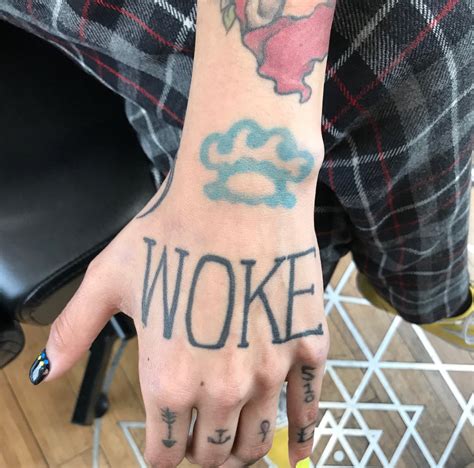 Kehlani Covered Up “woke” On Her Hand With A Double Lotus By Tattoo