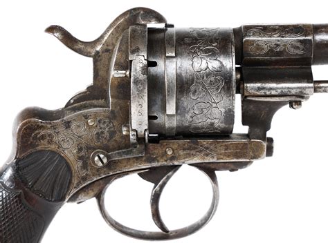 Sold Price 19th C Belgian Pinfire 44 Caliber Revolver March 4