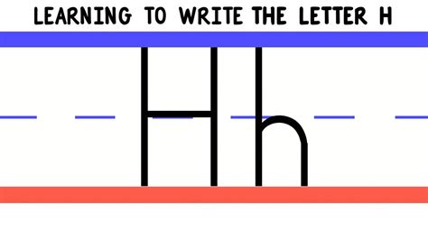 Write The Letter H Abc Writing For Kids Alphabet Handwriting By