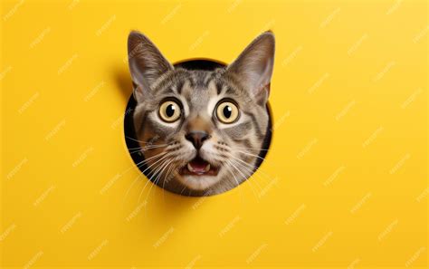 Premium Ai Image Astonished Black Cat Wide Eyes And Open Mouth