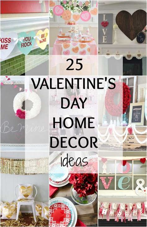 Easy to make home decor crafts for valentine's day. Valentine's Day Home Decor Ideas - 25 BEST Ideas