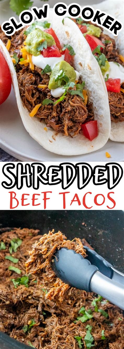 Slow Cooker Shredded Beef Tacos Recipe