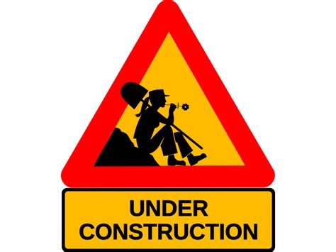 Under Construction Sign Png Transparent Image