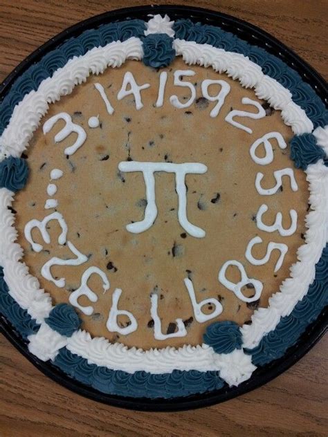 On march 14th, don't limit your study of pi to math class. Pi day cookie cake. | Pi day, Cookie cake, Cake