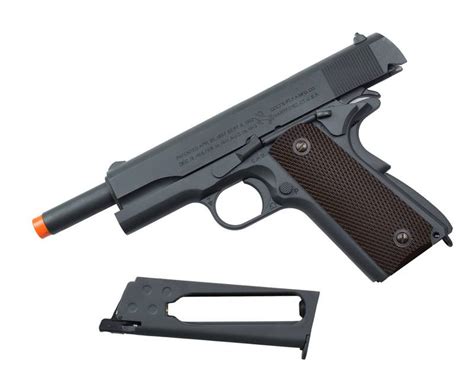 Colt 1911 Co2 Full Metal Blowback Airsoft Pistol Parkerized Finish Grey