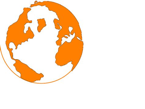 Orange Globe Clip Art At Vector Clip Art Online Royalty