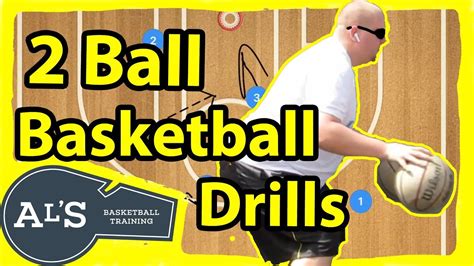 2 Ball Dribbling Drills For Basketball Youtube