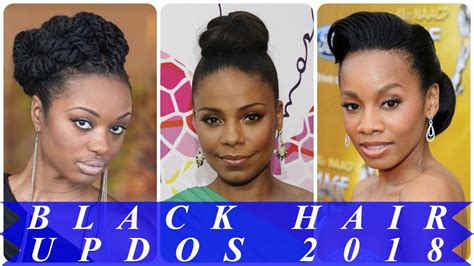 Top 20 Trends Updo Hairstyles For Black Hair 2018 Youtube
