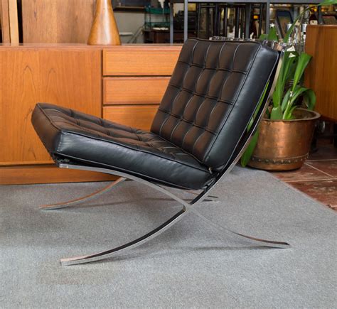 Barcelona heathrow vintage cigar leather lounge chair | zin home #barcelonachair. Vintage Pair of Mies van der Rohe Barcelona Style Chairs ...