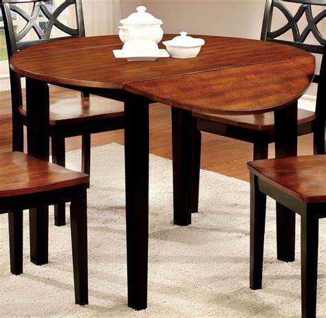 Shop for drop leaf tables online at target. Dover II Black and Cherry Drop Leaf Round Dining Table ...