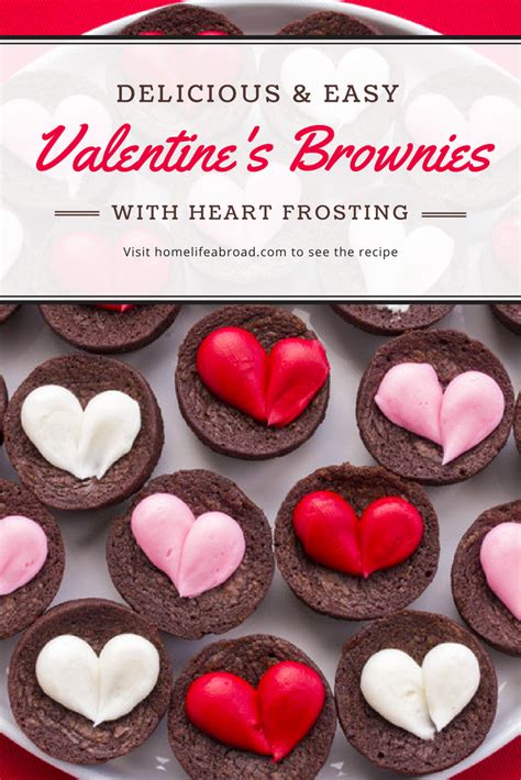 Fudgy Valentines Brownies With Heart Frosting These Brownies With