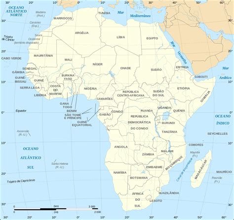História Da África Mapa Político Da África Atualizado