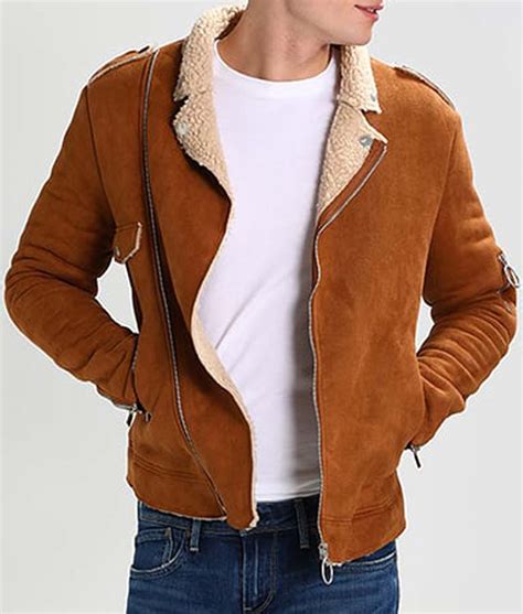 Suede leather is a type of leather made with a surface nap of small, raised fibers that are soft to the touch. Mens Camel Brown Suede Leather Motorcycle Jacket - USA Jacket