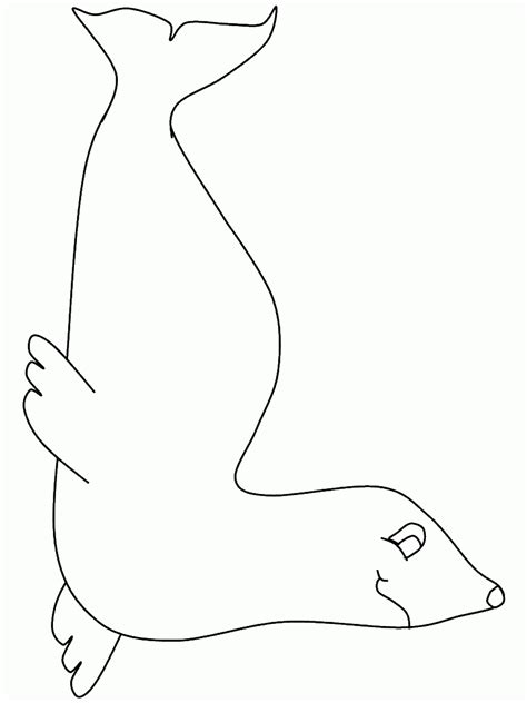 These polar bear coloring pages free printable will introduce your kid to the polar bear in its natural habitat. Seal Coloring Pages