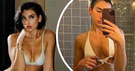 Dua Lipa Shows Off Her Ample Cleavage And Rock Hard Abs As She Strips