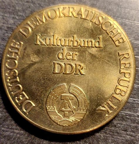 kupfer medaille zentrale münzausstellung leipzig 1979 kulturbund h könig ddr ebay