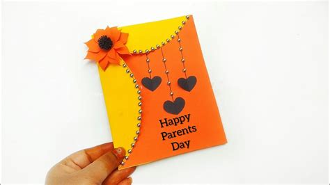 Parents Day Card Making Handmade Easy And Beautiful Card For Parents