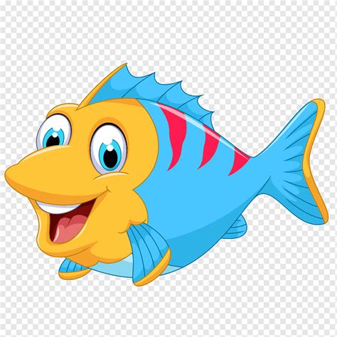 Fish Cartoon Cute Cartoon Marine Fish Cartoon Character Marine