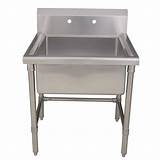 Free Standing Laundry Sink Stainless Steel