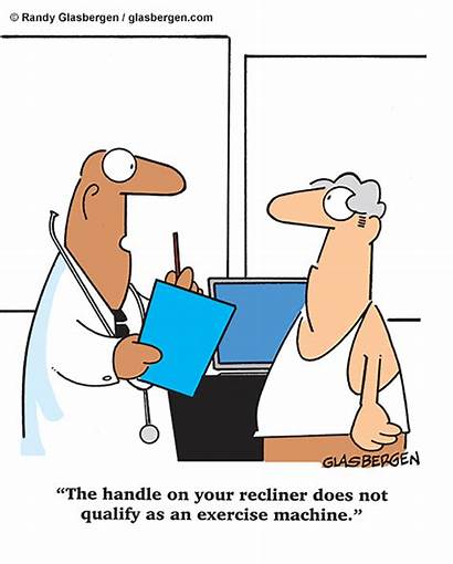 Glasbergen Cartoons Fitness Exercise Humor Medical Cartoon