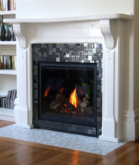 Maybe you would like to learn more about one of these? Glass Mosaic Fireplace Surround | Contemporary fireplace ...