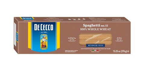 De Cecco 100 Whole Wheat Spaghetti No12 Pasta 1325 Oz
