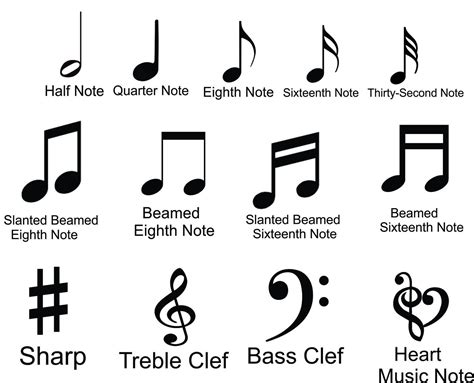 8 Music Note Shape Wood Cutouts Note Shape Wood Etsy Music Theory
