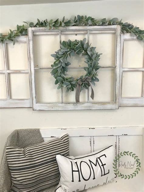 Same old window frame wall decor idea as above, only without lights. Pin on Home