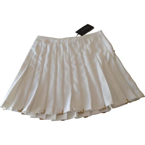 Pleated Skirt Zara White Zara Skirts Skirts White Knee