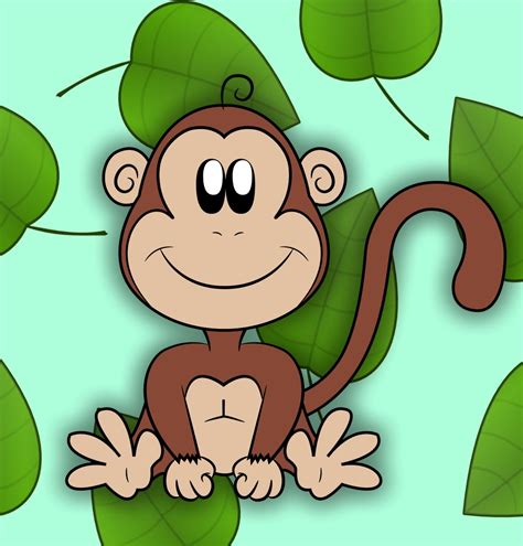 How To Draw A Cartoon Monkey Draw Central