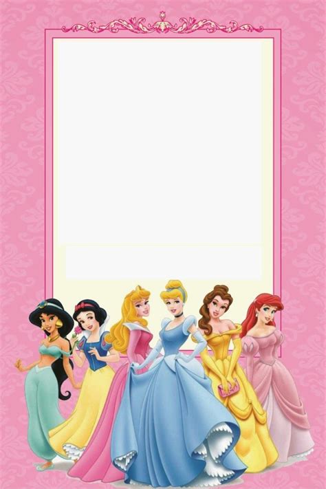 Disney Princess Birthday Invitations Printable Free Disney Princess