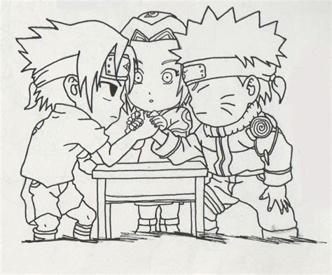 Naruto Team 7 Drawing
