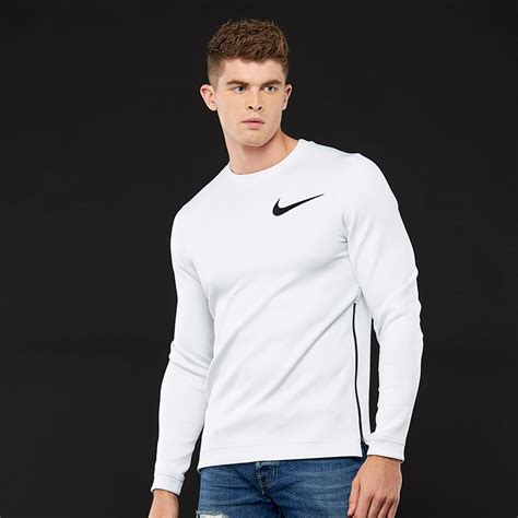 Mens Clothing - Nike Therma Flex Showtime Crew - White/Black - 889613-100