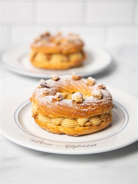 paris brest is a decadent french pastry made from the same crisp pâte à choux dough as