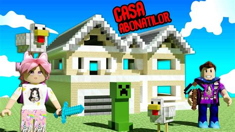 Casa Abonatilor Din Minecraft Roblox Youtube