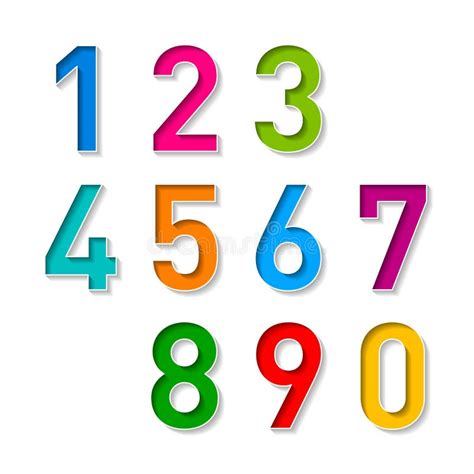 Numbers Set Stock Vector Illustration Of Font Numerical 25975665