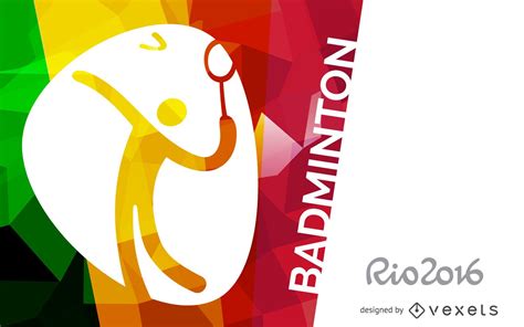 Rio 2016 Badminton Vector Download