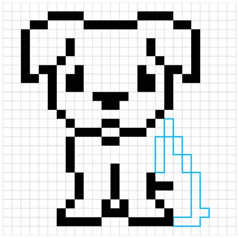 Dog Pixel Art Easy